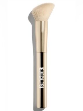 NIB Beautycounter Cream Bronzer Brush Gold Angled Powder Clean Beauty MSRP$36